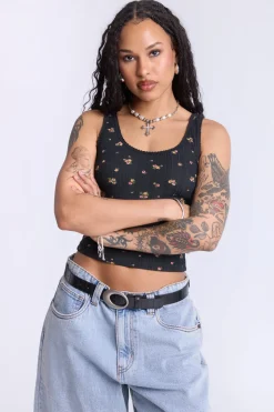 Floral Print Tank Top