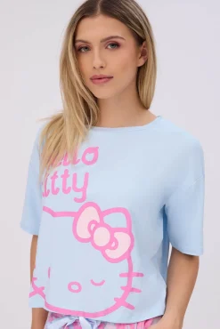 Hello Kitty 2-Piece Pajama Tee & Velour Jogger Set