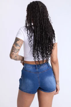 High-Rise Cargo Shorts