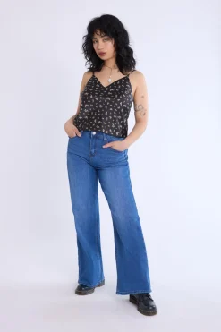 High-Rise Wide Leg Jeans