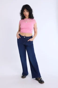 High-Rise Wide Leg Jeans