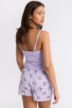 Kuromi 2-Piece Pajama Tank Top & Shorts Set