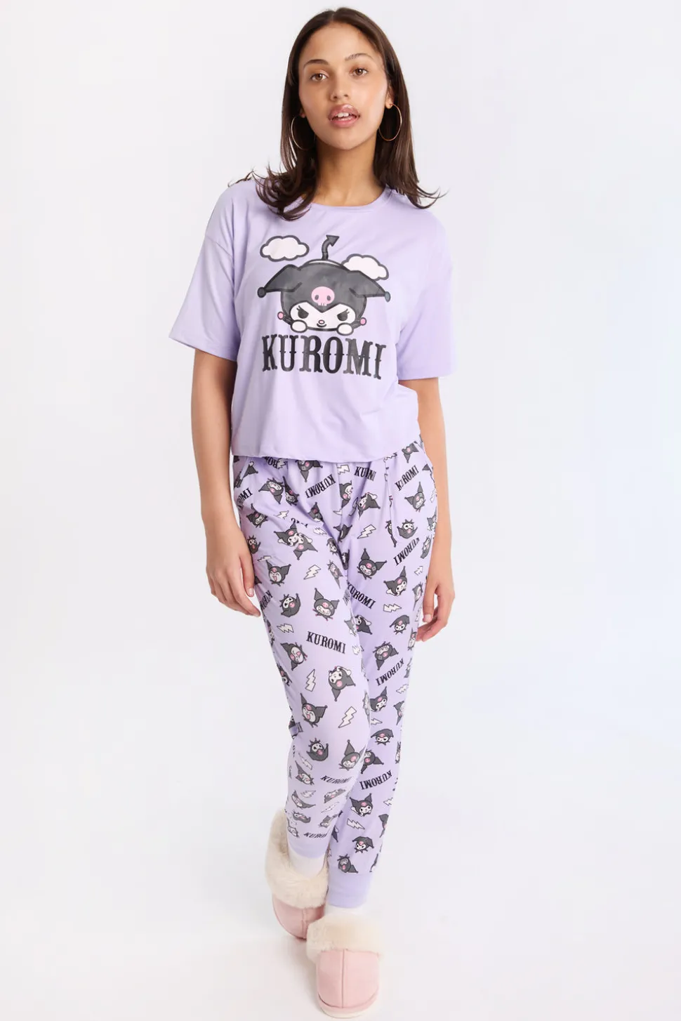 Kuromi 2-Piece Pajama Tee & Jogger Set