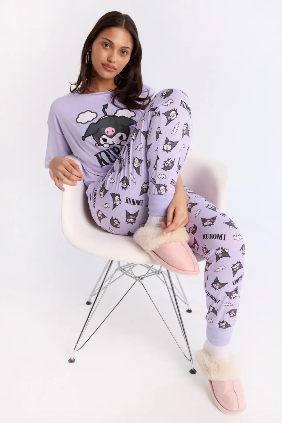 Kuromi 2-Piece Pajama Tee & Jogger Set