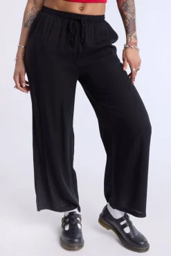 Lined Wide Leg Pant