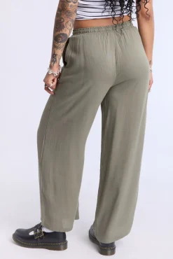 Lined Wide Leg Pant