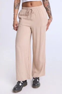 Lined Wide Leg Pant