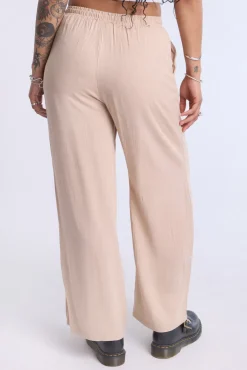Lined Wide Leg Pant