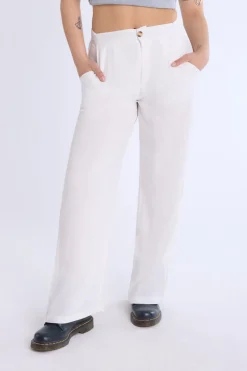 Lined Wide-Leg Pant