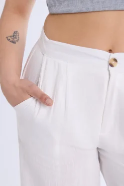 Lined Wide-Leg Pant