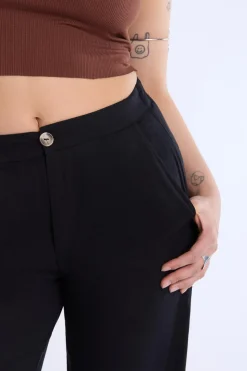 Lined Wide-Leg Pant