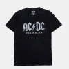 Mens AC/DC Acid Wash T-Shirt