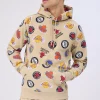 Mens Allover NBA Logo Print Hoodie