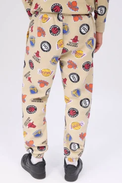 Mens Allover NBA Logo Print Sweatpant