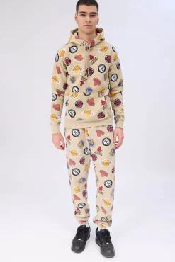 Mens Allover NBA Logo Print Sweatpant