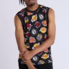 Mens Allover Print NBA Mesh Tank Top