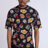 Mens Allover Print NBA Mesh Top