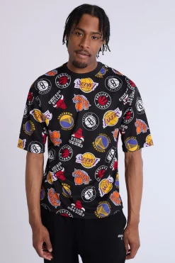 Mens Allover Print NBA Mesh Top