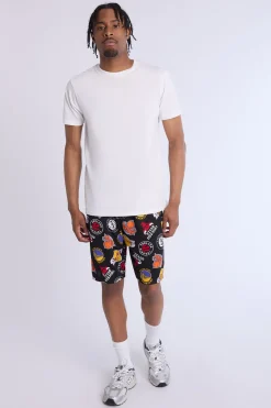 Mens Allover Print NBA Mesh Shorts