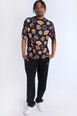 Mens Allover Print NBA Mesh Top