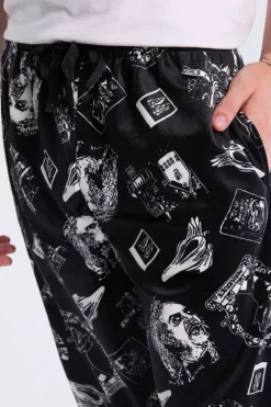 Mens Beetlejuice Pajama Bottoms