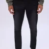 Mens Black Wash Skinny Jeans