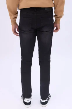 Mens Black Wash Skinny Jeans