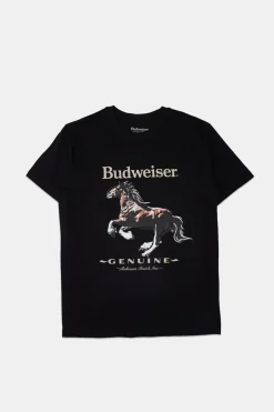 Mens Budweiser Horse Graphic T-Shirt