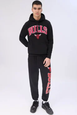 Mens Bulls Chenille Logo Hoodie