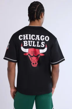 Mens Chicago Bulls Black Mesh Jersey