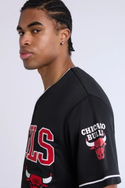 Mens Chicago Bulls Black Mesh Jersey