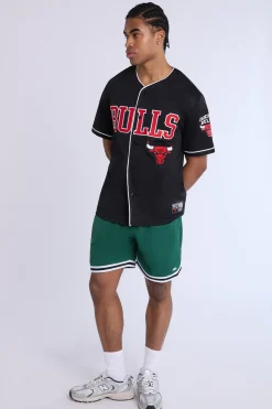 Mens Chicago Bulls Black Mesh Jersey