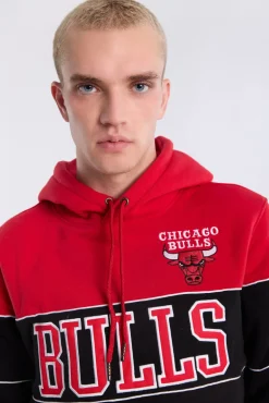 Mens Chicago Bulls Colour Block Hoodie