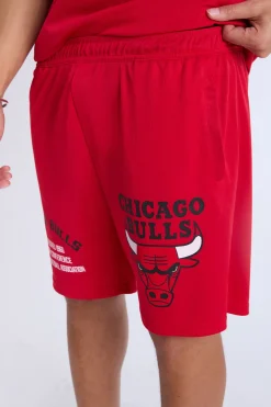 Mens Chicago Bulls Red Mesh Shorts