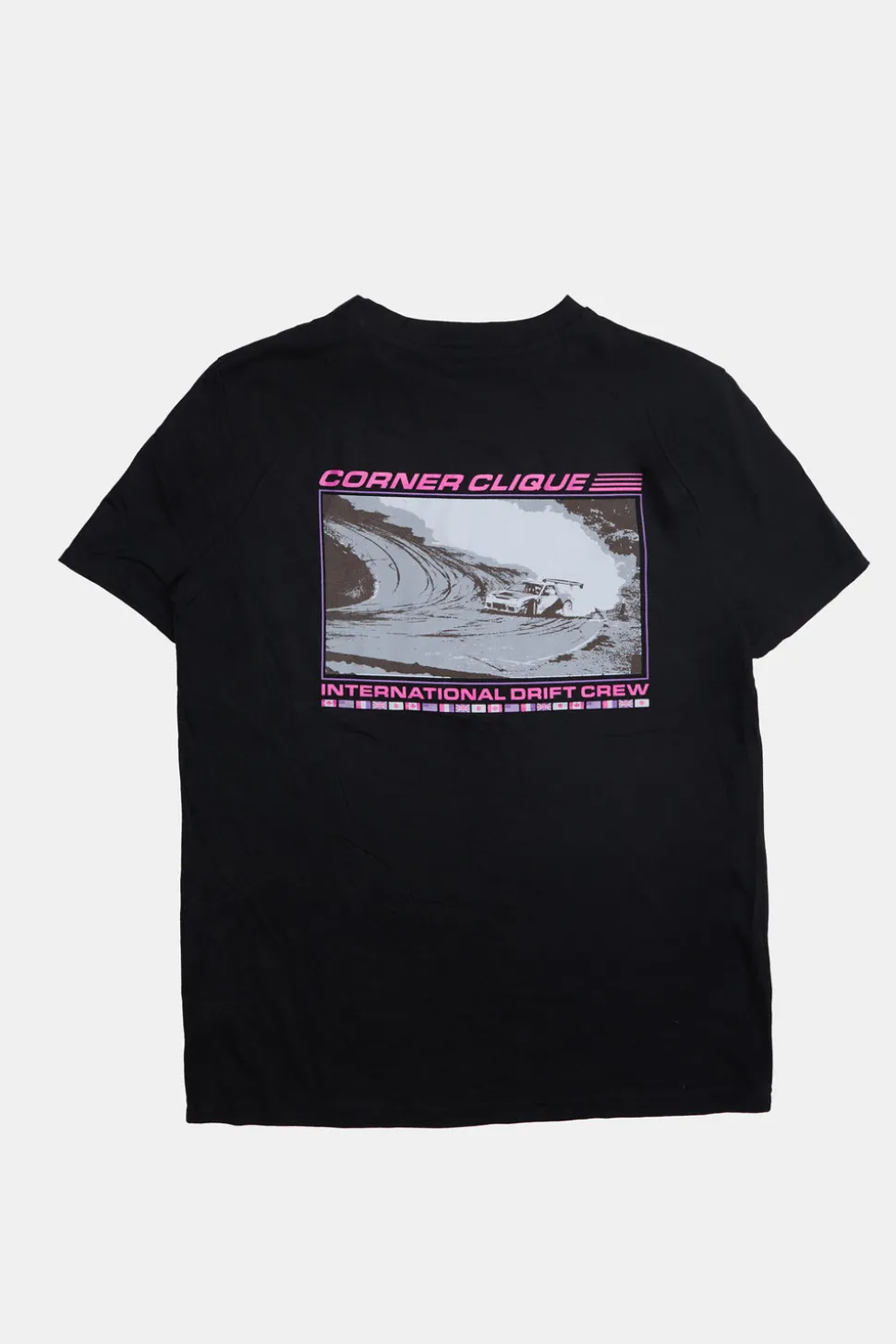 Mens Corner Clique Graphic T-Shirt