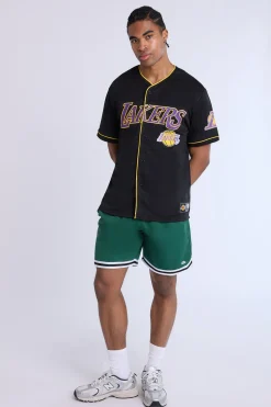 Mens LA Lakers Black Mesh Jersey
