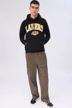 Mens LA Lakers Chenille Logo Hoodie
