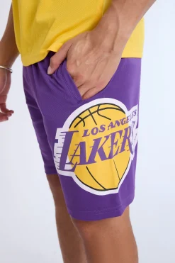 Mens LA Lakers Mesh Shorts