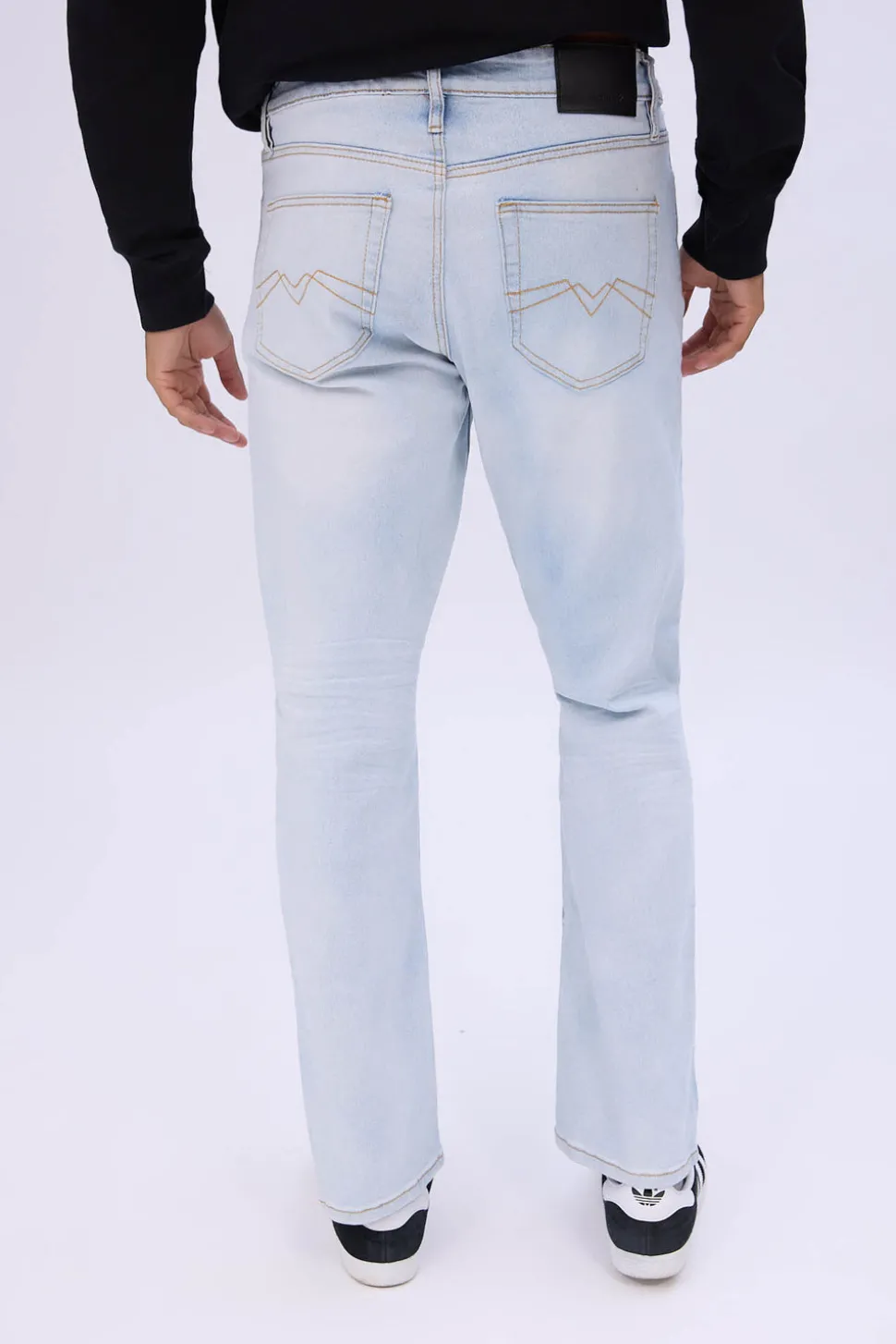 Mens Light Wash Skinny Jeans