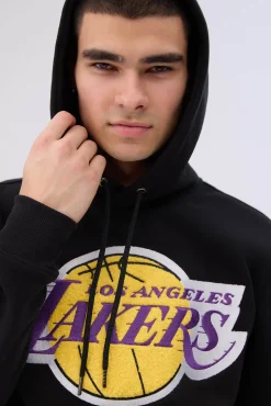 Mens Los Angeles Lakers Chenille Logo Hoodie
