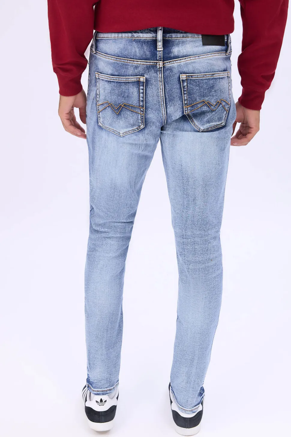 Mens Medium Wash Skinny Jeans