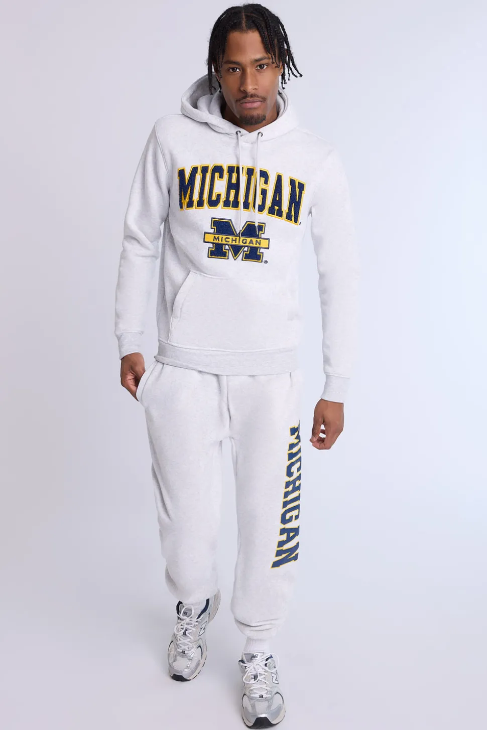 Mens Michigan Chenille Logo Hoodie