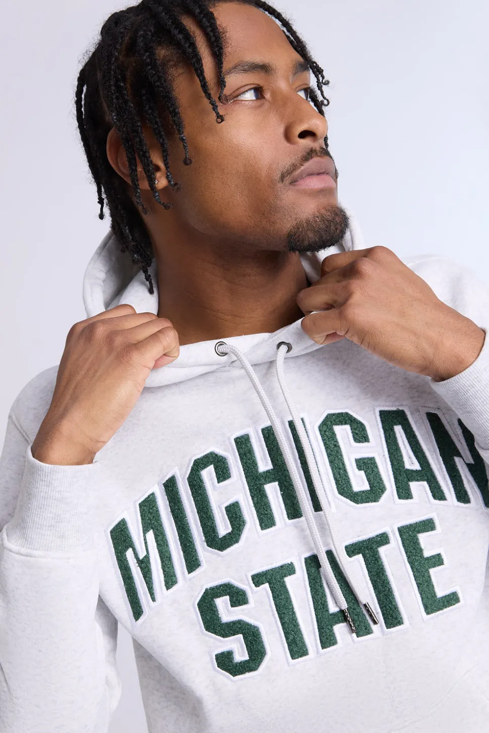 Mens Michigan State Chenille Logo Hoodie