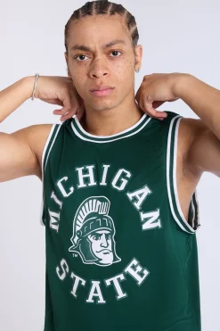 Mens Michigan State University Spartans Mesh Tank Top