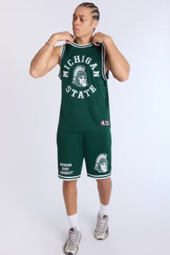 Mens Michigan State University Spartans Mesh Tank Top