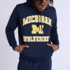 Mens Michigan Wolverines Chenille Logo Hoodie