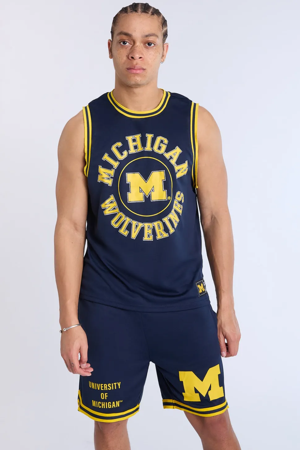Mens Michigan Wolverines Mesh Shorts
