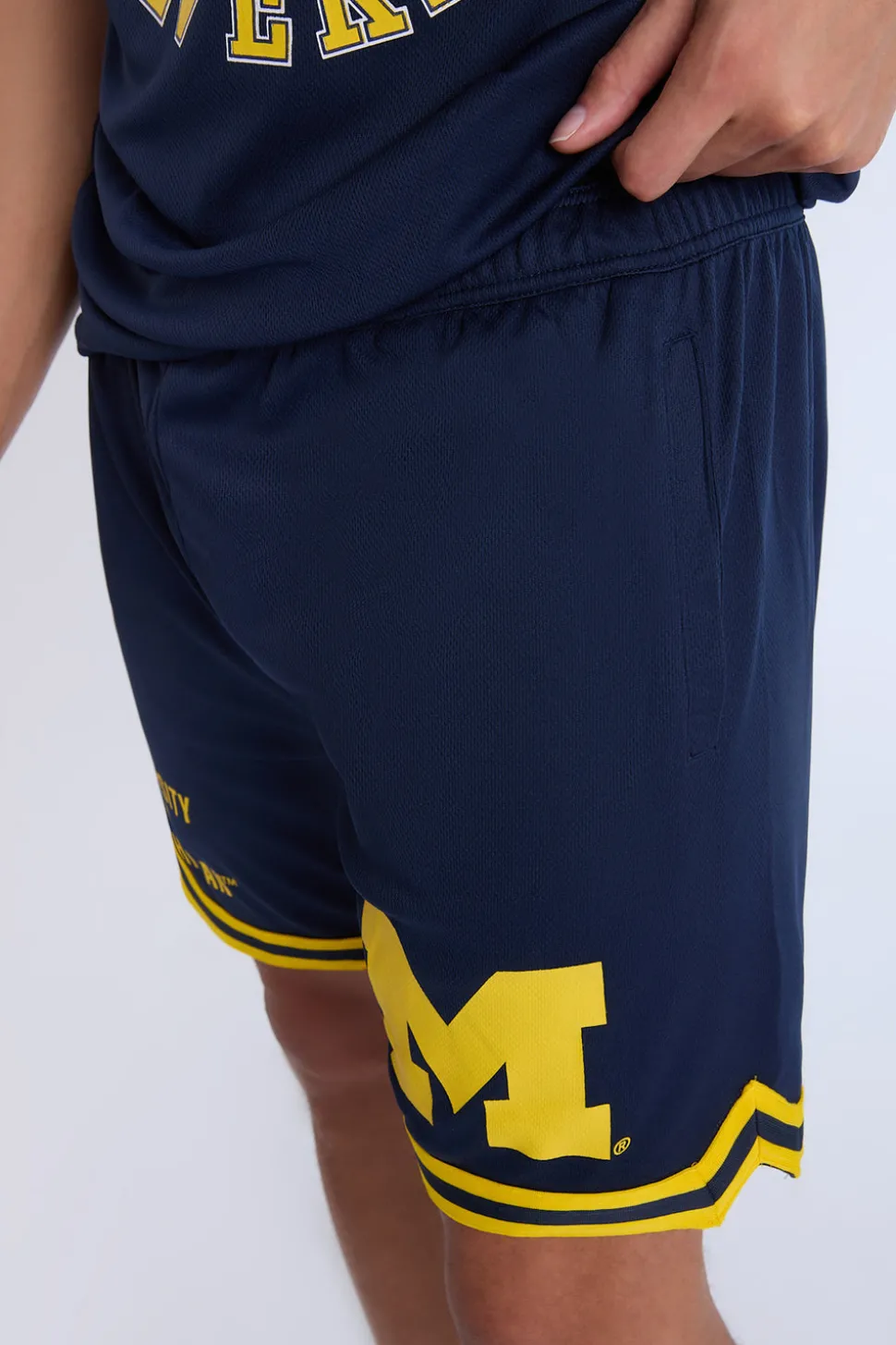 Mens Michigan Wolverines Mesh Shorts
