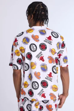 Mens NBA Logo Mesh Top
