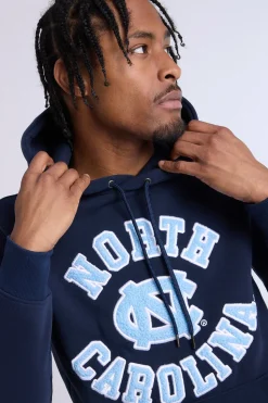 Mens North Carolina Chenille Logo Hoodie